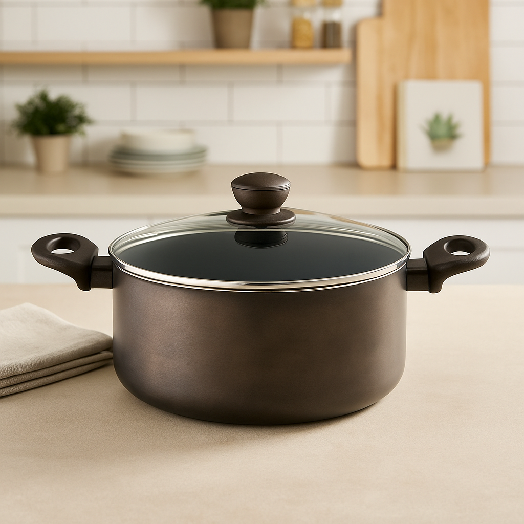 WT-SP003 Noir Haute Termperature Peinture Forgée Casserole Marmite