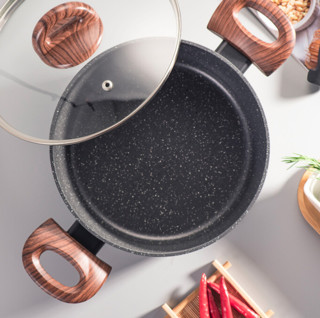 WT-SP003 Noir Haute Termperature Peinture Forgée Casserole Marmite