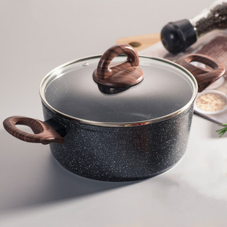 WT-SP003 Noir Haute Termperature Peinture Forgée Casserole Marmite