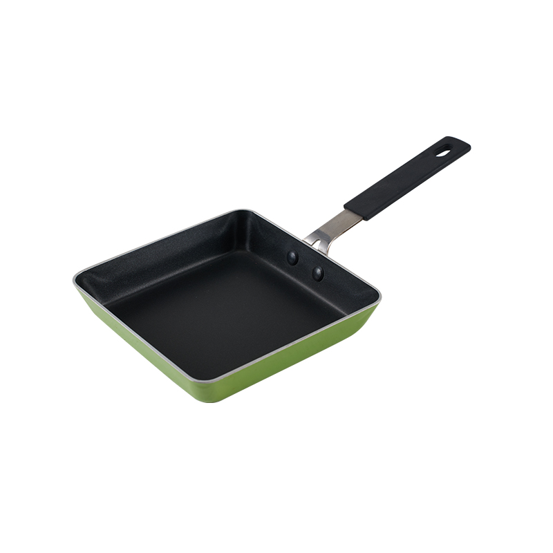 WT-FP017 Poêle à frire pressée carrée verte