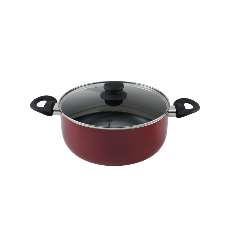 WT-SP002 Marmite pressée antiadhésive rouge