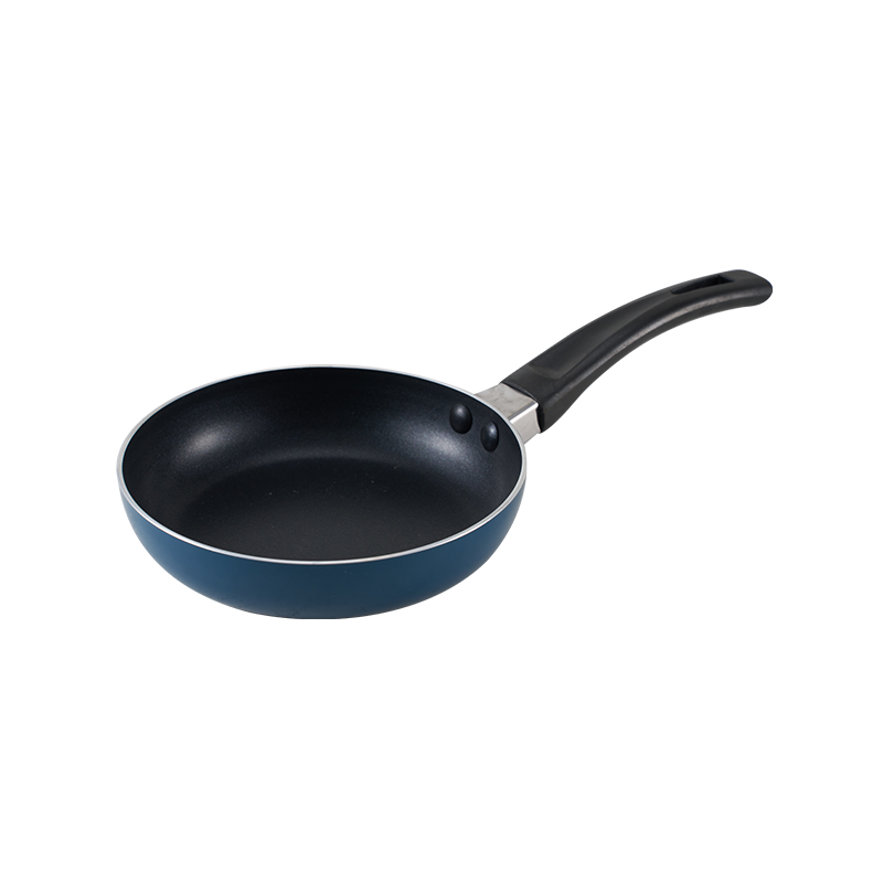 WT-FP010 Bleu Contact alimentaire Peinture antiadhésive Poêle à frire pressée